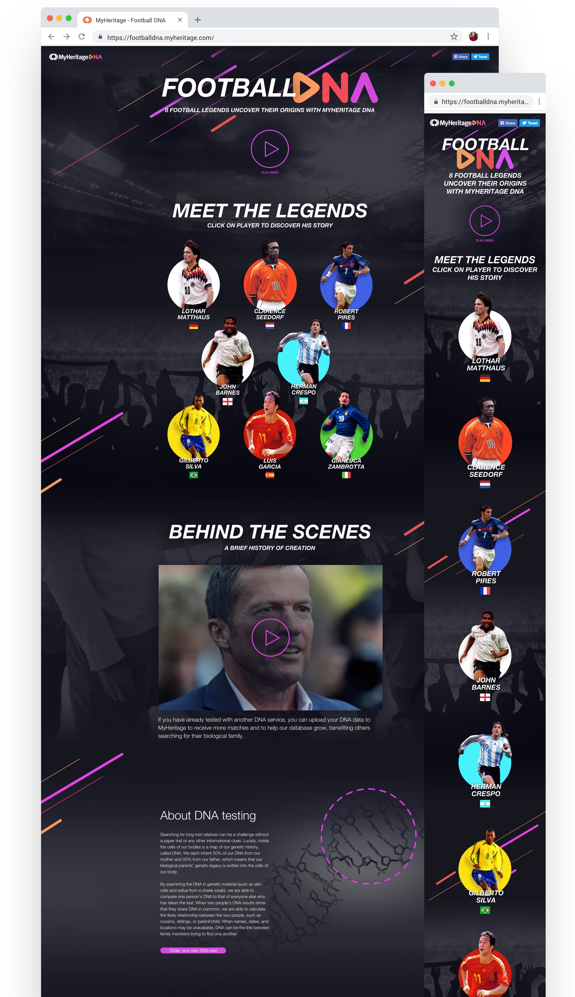 Football DNA Marketing Campaign